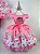 Vestido Infantil Bella Child Rosa Unicórnios - Imagem 1