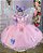 Vestido Marie Rosa Jardim Encantado Laço - Imagem 9