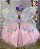 Vestido Marie Rosa Jardim Encantado Laço - Imagem 19