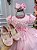 Vestido Infantil Menina Bonita Rosa Borboletas - Imagem 6