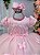 Vestido Infantil Menina Bonita Rosa Borboletas - Imagem 8