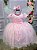 Vestido Infantil Menina Bonita Rosa Borboletas - Imagem 4