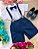 Conjunto Meninos Kanga Social Miguel Azul Marinho Suspensorio Shorts - Imagem 4
