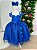 Vestido Marie Longo Manga Princesa Azul Royal - Imagem 5