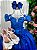 Vestido Marie Longo Manga Princesa Azul Royal - Imagem 6