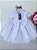 Vestido Marie Bebe Branco Flor - Imagem 5