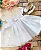 Vestido Marie Bebe Branco Flor - Imagem 4