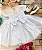 Vestido Marie Bebe Branco Flor - Imagem 2