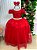 Vestido Enjoy Longo Laura Vermelho Peito Rendado - Imagem 6