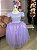 Vestido Enjoy Longo Laura Lilas Rendado - Imagem 3