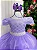 Vestido Enjoy Longo Laura Lilas Rendado - Imagem 1