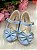 Sapatilha Flor Di MIla Baby Azul Bebe lacinho Strass - Imagem 4