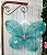 Asa De Borboletas / Fadas Infantil Verde Tiffany - Imagem 1