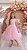 Vestido Marie Jardim Encantado Mel Rosa Bebe - Imagem 1