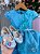 Vestido Marie Jardim Encantado Luxo Azul Tiffany - Imagem 5