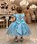 Vestido Marie Jardim Encantado Luxo Azul Tiffany - Imagem 6