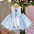 Vestido Princesa Belli Anabel Jardim Encantado Azul Bebe - Imagem 2