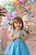 Vestido Princesa Belli Anabel Jardim Encantado Azul Turquesa - Imagem 3