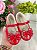 Sapatilha Flor Di MIla Baby Vermelho Lacinho Strass - Imagem 3
