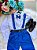 Conjunto Meninos Miss Cherry Leo Suspensorio Azul Royal - Imagem 2