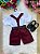 Conjunto Miss Cherry Meninos Social Shorts Ravi Marsala - Imagem 1