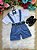 Conjunto Miss Cherry Meninos Social Shorts Ravi Azul - Imagem 2