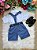 Conjunto Miss Cherry Meninos Social Shorts Ravi Azul - Imagem 4