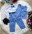 Conjunto Miss Cherry Social Leonardo Colete Azul Serenity - Imagem 4