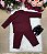 Conjunto Social Miss Cherry Jorge Terno Marsala - Imagem 3