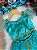 Fantasia Princesa Belli Princesa Jasmine Verde Tiffany - Imagem 4