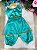 Fantasia Princesa Belli Princesa Jasmine Verde Tiffany - Imagem 6