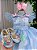 Vestido Marie Jardim Encantado Isis Luxinho Azul - Imagem 9