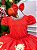 Vestido Mimadine Ursinho Menininha Vermelho Natal - Imagem 4