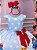 Vestido Tematicos Luxo Galinha Pintadinha Azul e Vermelho - Imagem 5