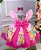 Vestido Temáticos Kids Princesas Disney Rosa - Imagem 6