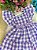 Vestido Banana Club Aline Xadrez Lilas - Imagem 1