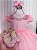 Vestido Giovanella/Giovanela Sonia Longo Rosa Bebe - Imagem 1