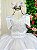 Vestido Marie Longo Branco Peito Rendado - Imagem 2