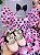 Vestido Temáticos Kids Minnie/Minie Rosa Com Preto - Imagem 1