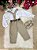 Conjunto Meninos Miss Cherry Leo Suspensorio Bege - Imagem 4