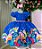 Vestido Tematicos Ysa Kids Divertidamente Azul - Imagem 4