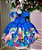Vestido Tematicos Ysa Kids Divertidamente Azul - Imagem 3