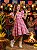 Vestido Banana Club Aline Xadrez Rosa - Imagem 4
