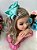 Laço Belli Strass Maria Alice Verde Tiffany - Imagem 1