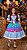 Vestido Marie Junino Luxo Ursinho do Sertão Azul - Imagem 5