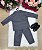 Conjunto Social Miss Cherry Jorge Terno Cinza Grafite - Imagem 2