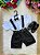 Conjunto Miss Cherry Meninos Social Shorts Ravi Preto - Imagem 2