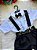 Conjunto Miss Cherry Meninos Social Shorts Ravi Preto - Imagem 5