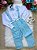 Conjunto Miss Cherry Vitor Suspensorio Azul Bebe - Imagem 1