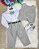 Conjunto Miss Cherry Social Leonardo Colete Cinza Claro - Imagem 3